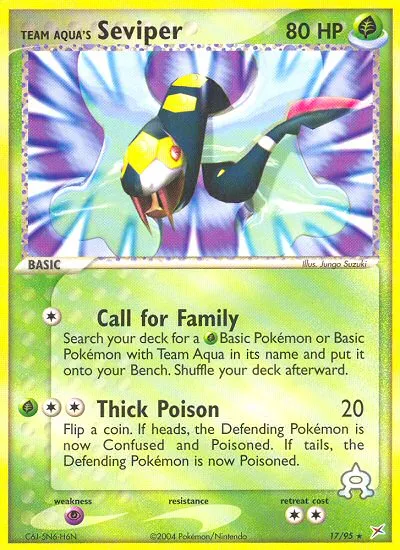 Team Aqua's Seviper #17, Team Magma vs Team Aqua