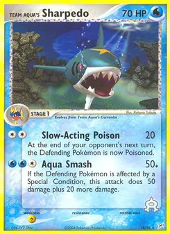 Team Aqua's Sharpedo #18, Reverse Foil