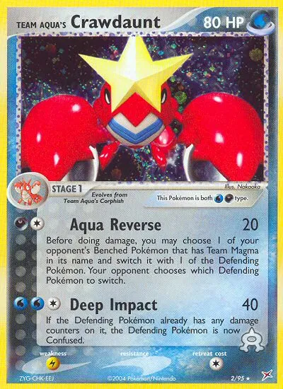 Team Aqua's Crawdaunt #2, Team Magma vs Team Aqua Reverse Foil
