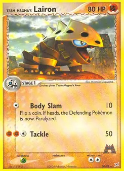 Team Magma's Lairon #20, Reverse Foil