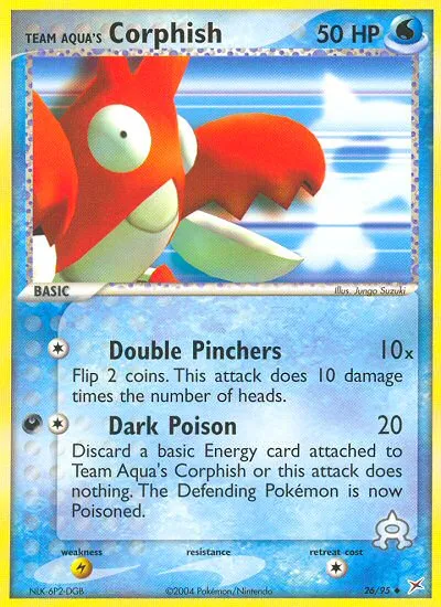 Team Aqua's Corphish #26, Team Magma vs Team Aqua