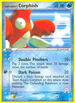 Team Aqua's Corphish #26, Reverse Foil