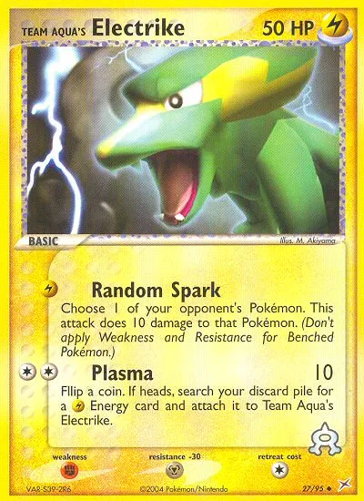 Team Aqua's Electrike #27, Team Magma vs Team Aqua