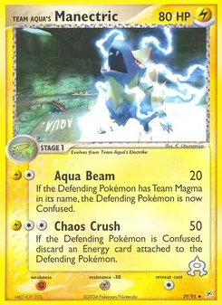 Team Aqua's Manectric #29, Reverse Foil