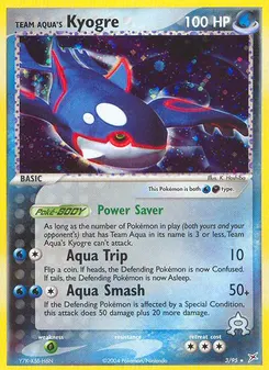 Team Aqua's Kyogre #3, Reverse Foil