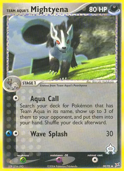 Team Aqua's Mightyena #30, Team Magma vs Team Aqua