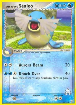 Team Aqua's Sealeo #31, Reverse Foil