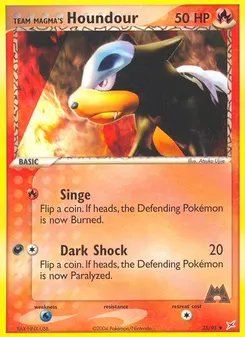 Team Magma's Houndour #35, Reverse Foil