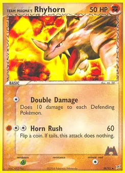 Team Magma's Rhyhorn #38, Reverse Foil