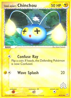 Team Aqua's Chinchou #49, Reverse Foil