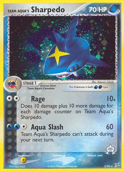 Team Aqua's Sharpedo #5, Team Magma vs Team Aqua Reverse Foil