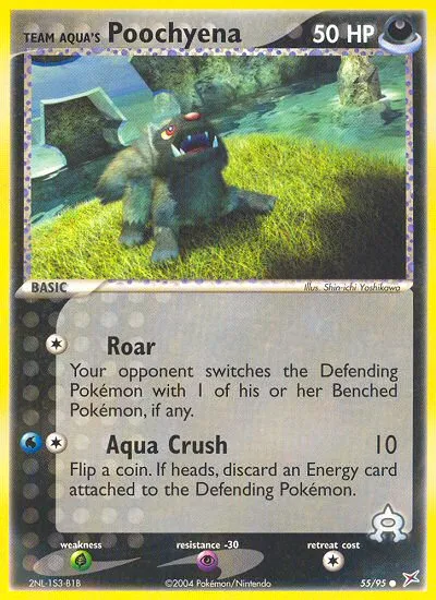 Team Aqua's Poochyena #55, Team Magma vs Team Aqua