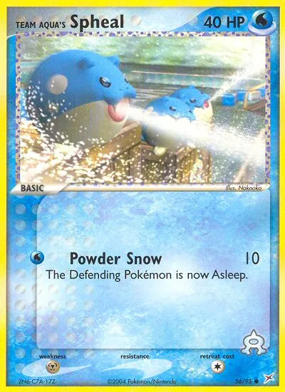 Team Aqua's Spheal #56, Team Magma vs Team Aqua Reverse Foil
