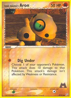 Team Magma's Aron #59, Reverse Foil