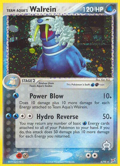 Team Aqua's Walrein #6, Team Magma vs Team Aqua Reverse Foil