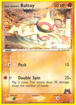 Team Magma's Baltoy #60, Reverse Foil