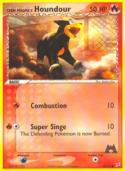 Team Magma's Houndour #62, Reverse Foil