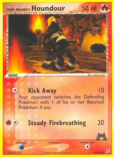 Team Magma's Houndour #63, Team Magma vs Team Aqua
