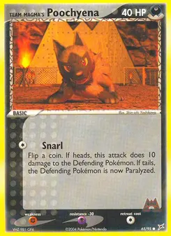 Team Magma's Poochyena #65, Reverse Foil