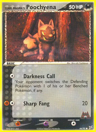 Team Magma's Poochyena #66, Team Magma vs Team Aqua