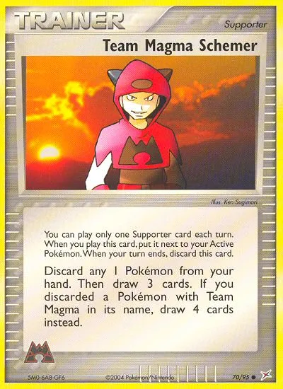 Team Magma Schemer #70, Team Magma vs Team Aqua Reverse Foil