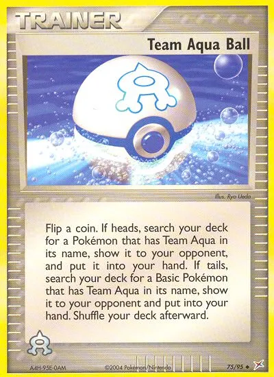 Team Aqua Ball #75, Team Magma vs Team Aqua