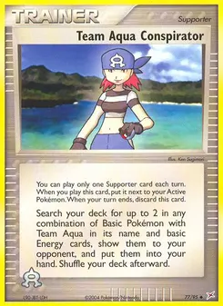 Team Aqua Conspirator #77, Reverse Foil