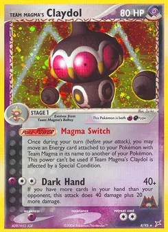 Team Magma's Claydol #8, Reverse Foil