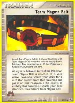 Team Magma Belt #81, Reverse Foil