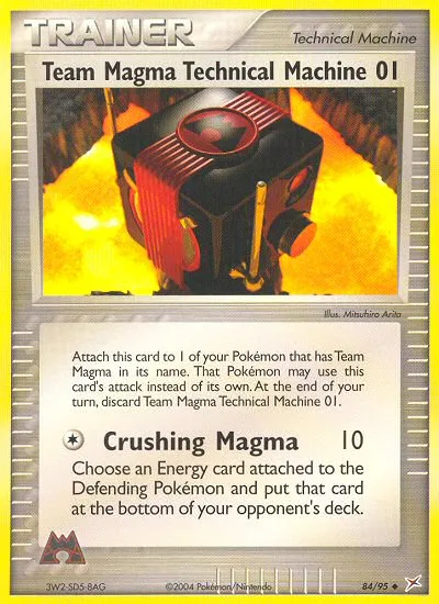 Team Magma Technical Machine 01 #84, Team Magma vs Team Aqua