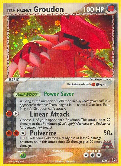 Team Magma's Groudon #9, Team Magma vs Team Aqua Reverse Foil