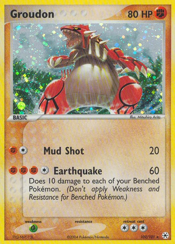 Groudon #102, Hidden Legends