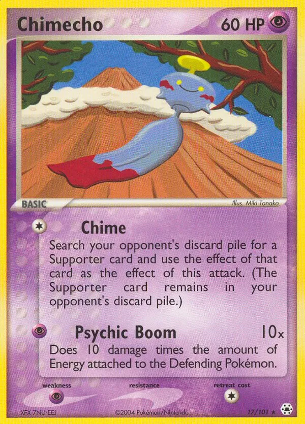 Chimecho #17, Hidden Legends Reverse Foil