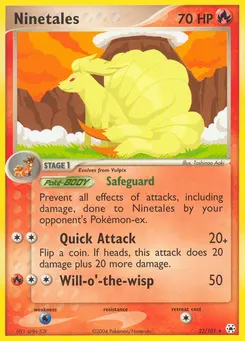 Ninetales #22, Reverse Foil