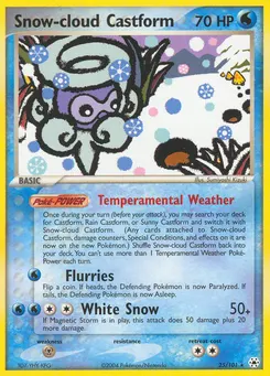 Snow-cloud Castform #25, Reverse Foil