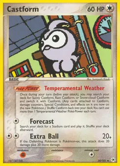 Castform #30, Reverse Foil