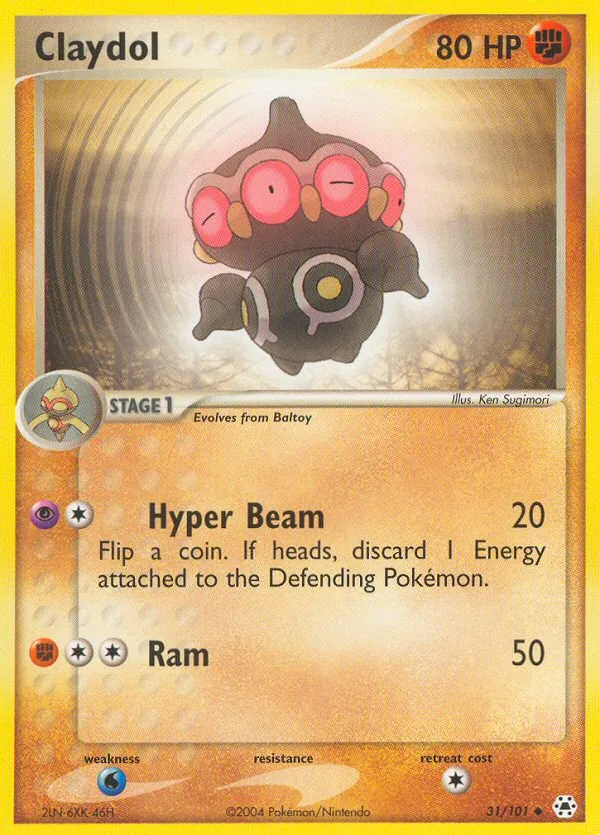 Claydol #31, Hidden Legends Reverse Foil