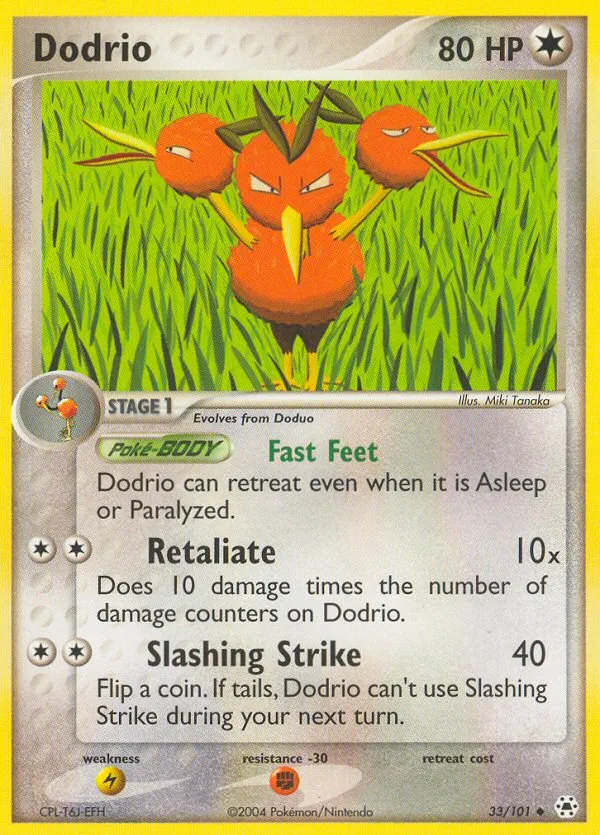 Dodrio #33, Hidden Legends Reverse Foil