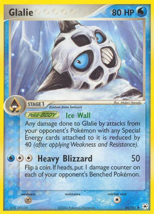 Glalie #34, Hidden Legends Reverse Foil