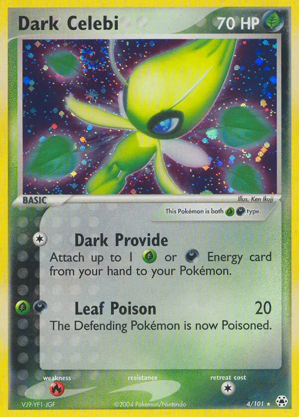 Dark Celebi #4, Hidden Legends Reverse Foil