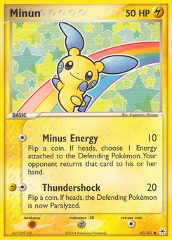 Minun #67, Reverse Foil