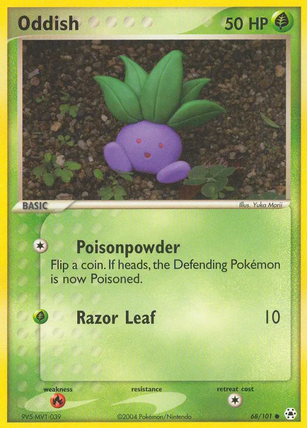 Oddish #68, Hidden Legends Reverse Foil