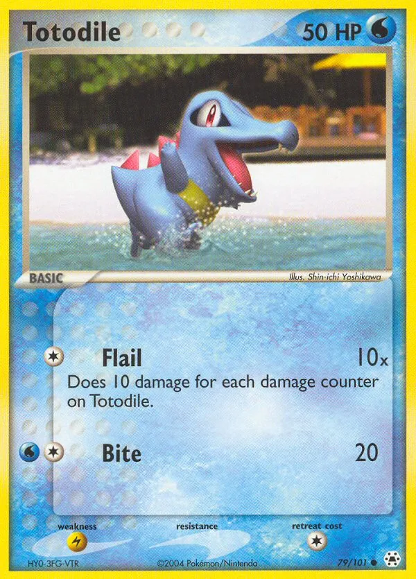 Totodile #79, Hidden Legends Reverse Foil