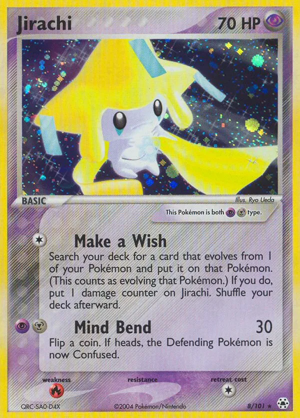 Jirachi #8, Hidden Legends Reverse Foil