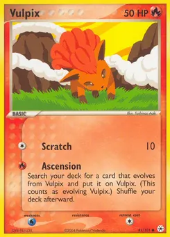 Vulpix #81, Reverse Foil