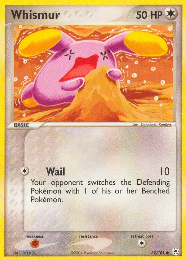 Whismur #82, Hidden Legends Reverse Foil