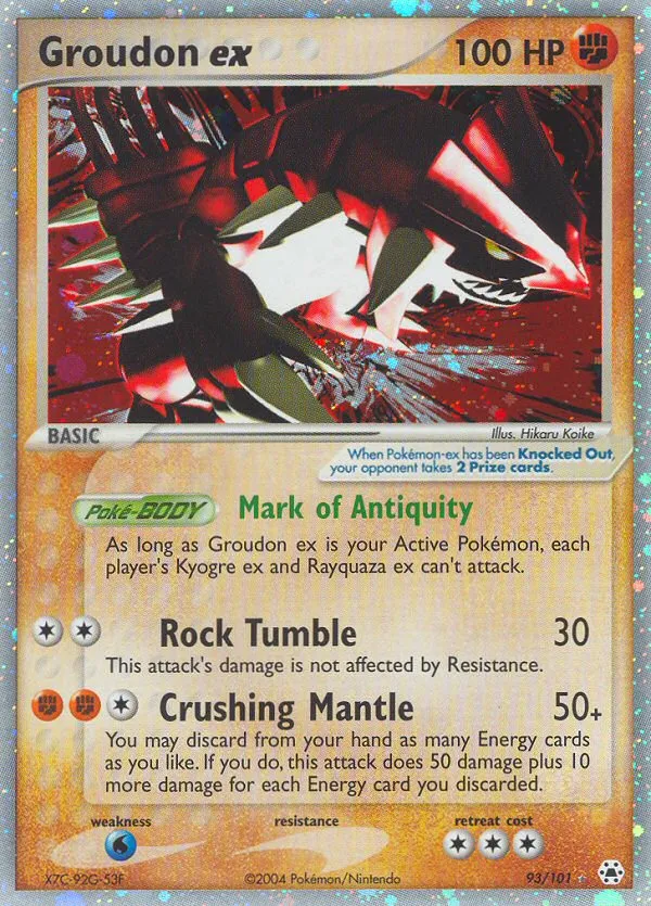 Groudon ex #93, Hidden Legends