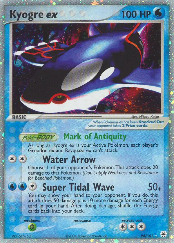 Kyogre ex #94, Hidden Legends