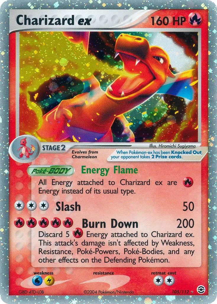 Charizard ex #105, FireRed & LeafGreen