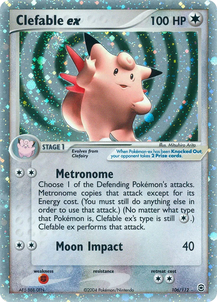 Clefable ex #106, FireRed & LeafGreen
